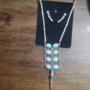 Lucky Brand necklace and earrings set